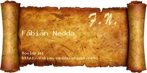 Fábián Nedda névjegykártya