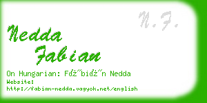 nedda fabian business card